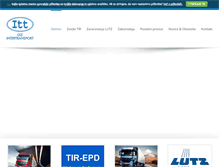 Tablet Screenshot of intertransport.si